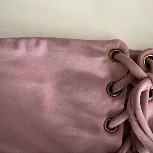 Montce Corset bikini top sz Small lace up tassels - Picture 7 of 11